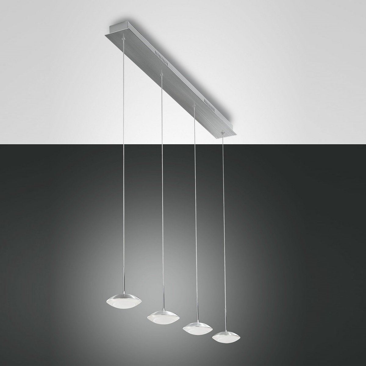 FABAS LUCE No. 3255-49-212 Pendelleuchte HALE 4-flammig, aluminium gebürstet