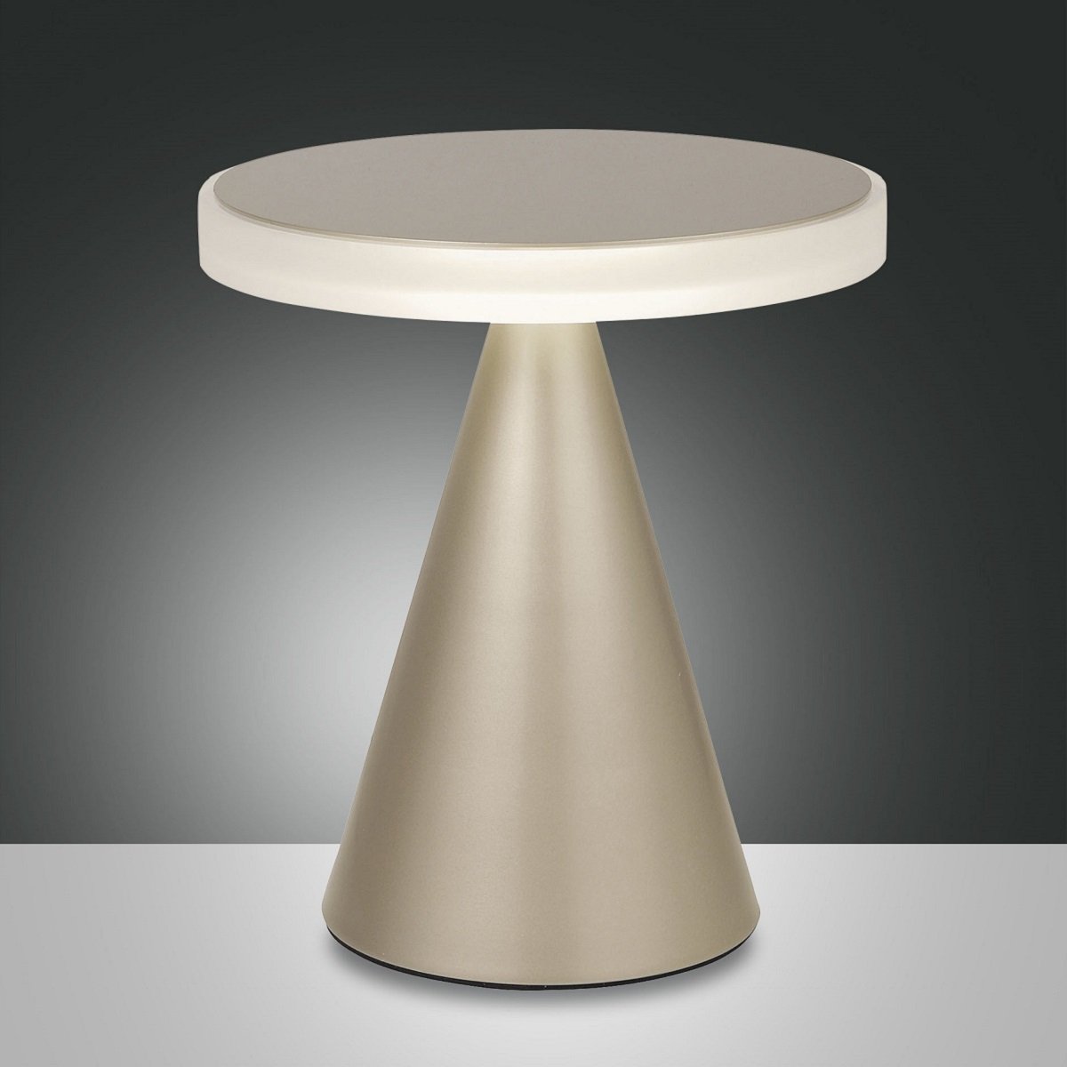FABAS LUCE No. 3386-35-225 LED Tischleuchte Neutra gold matt mit Touchdimmer 27 cm
