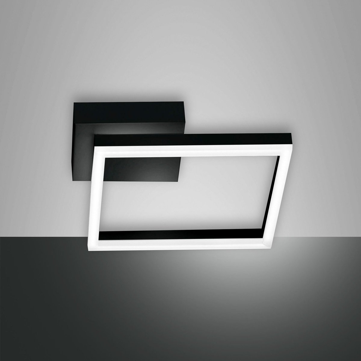 Fabas Luce 3394-21-101 LED Wandleuchte Bard 30x30cm 3000K schwarz