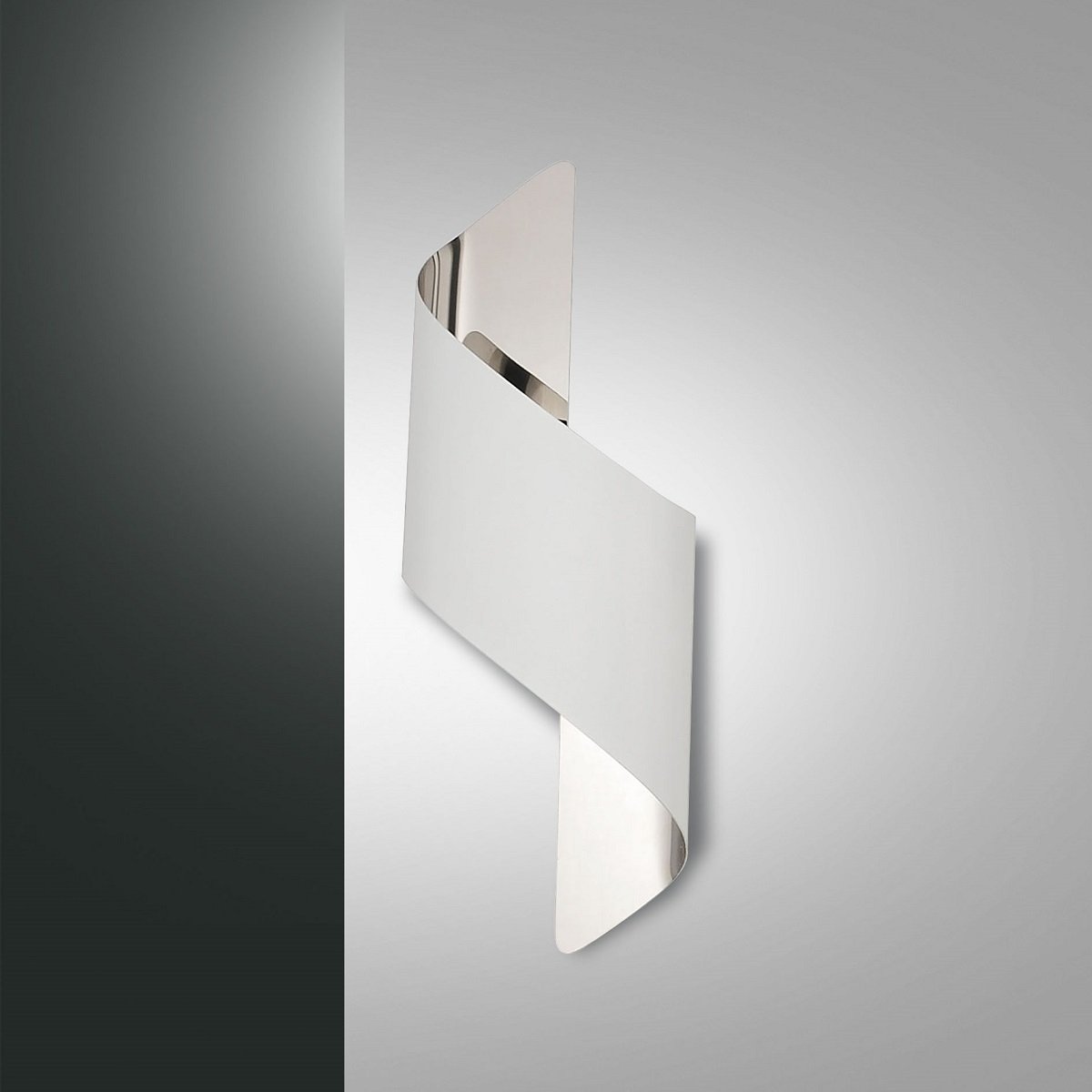 Fabas Luce No 3426 21 102 Wandleuchte Fanes Led Weiss Chrom 36 Cm