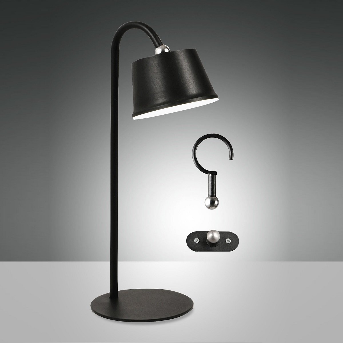 Fabas Luce 3742-71-101 LED Spot Akkuleuchten-Set Armanda schwarz dimmbar magnetisch