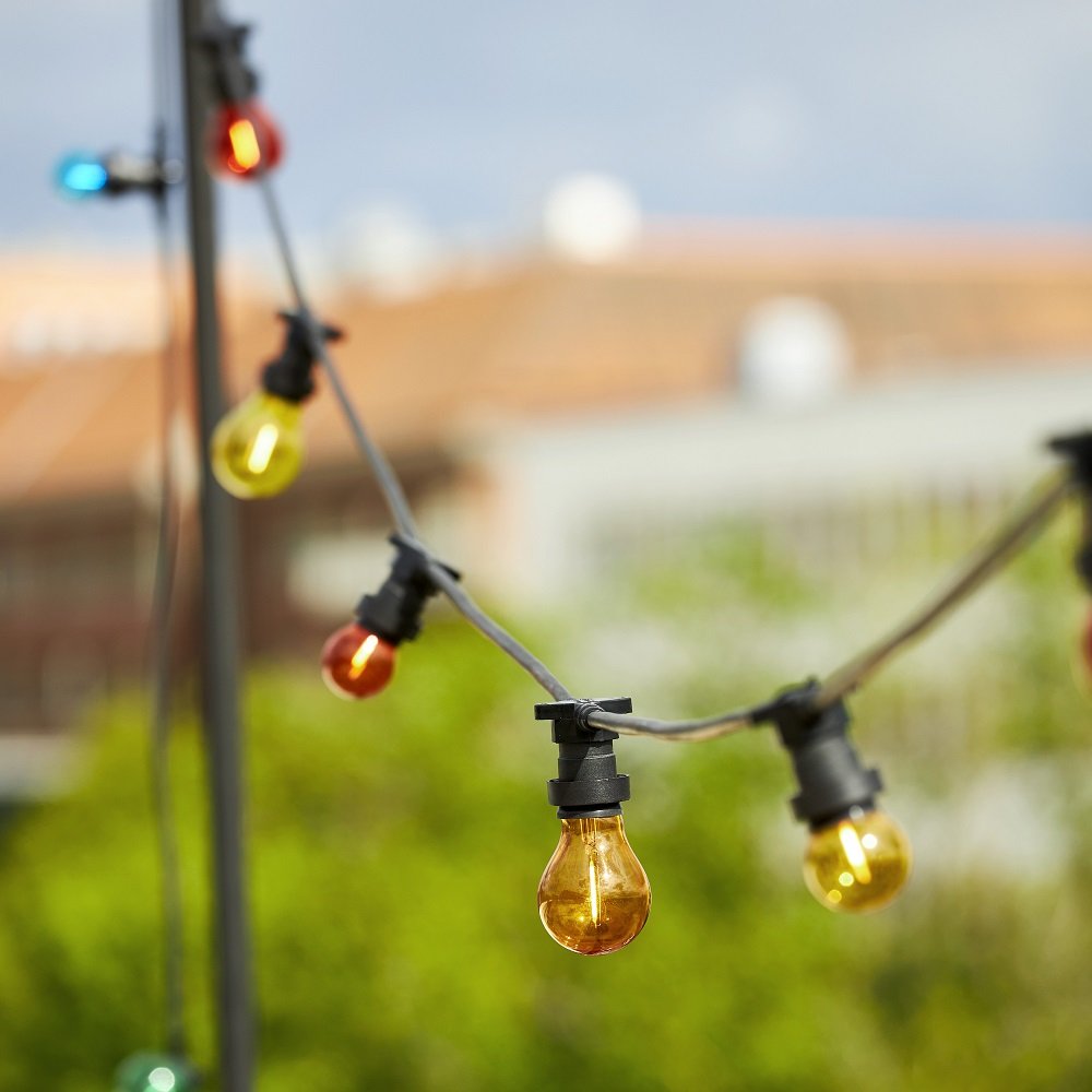 Lichterkette Partylight, E27, ohne Leuchtmittel, EUR 46,80 > Leuchten