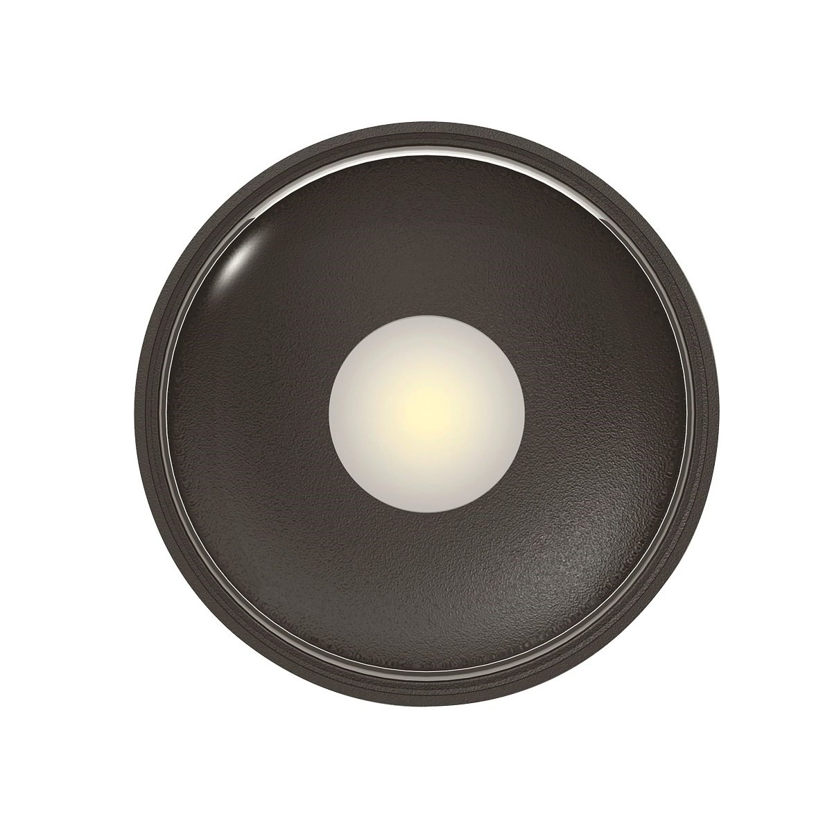 Heitronic Nr. 500635-HE LED Wand- und Deckenleuchte Griona rund schwarz 3000K IP65 11cm