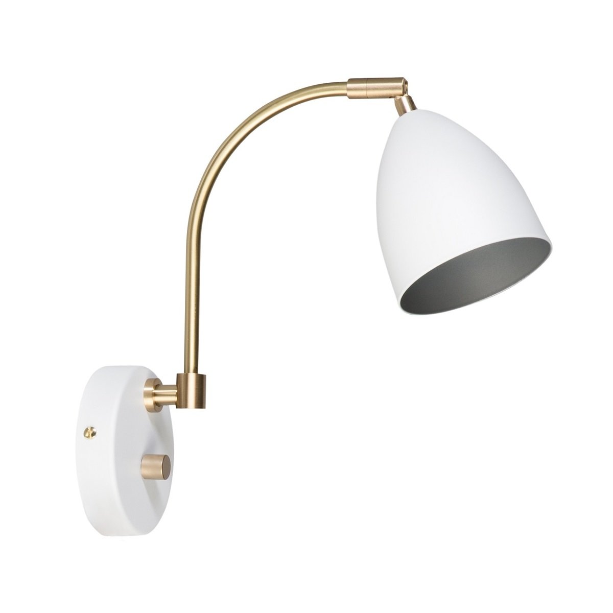 BELID Leuchten No. 507691 Wandleuchte Deluxe LED Weiss Messing GU5.3