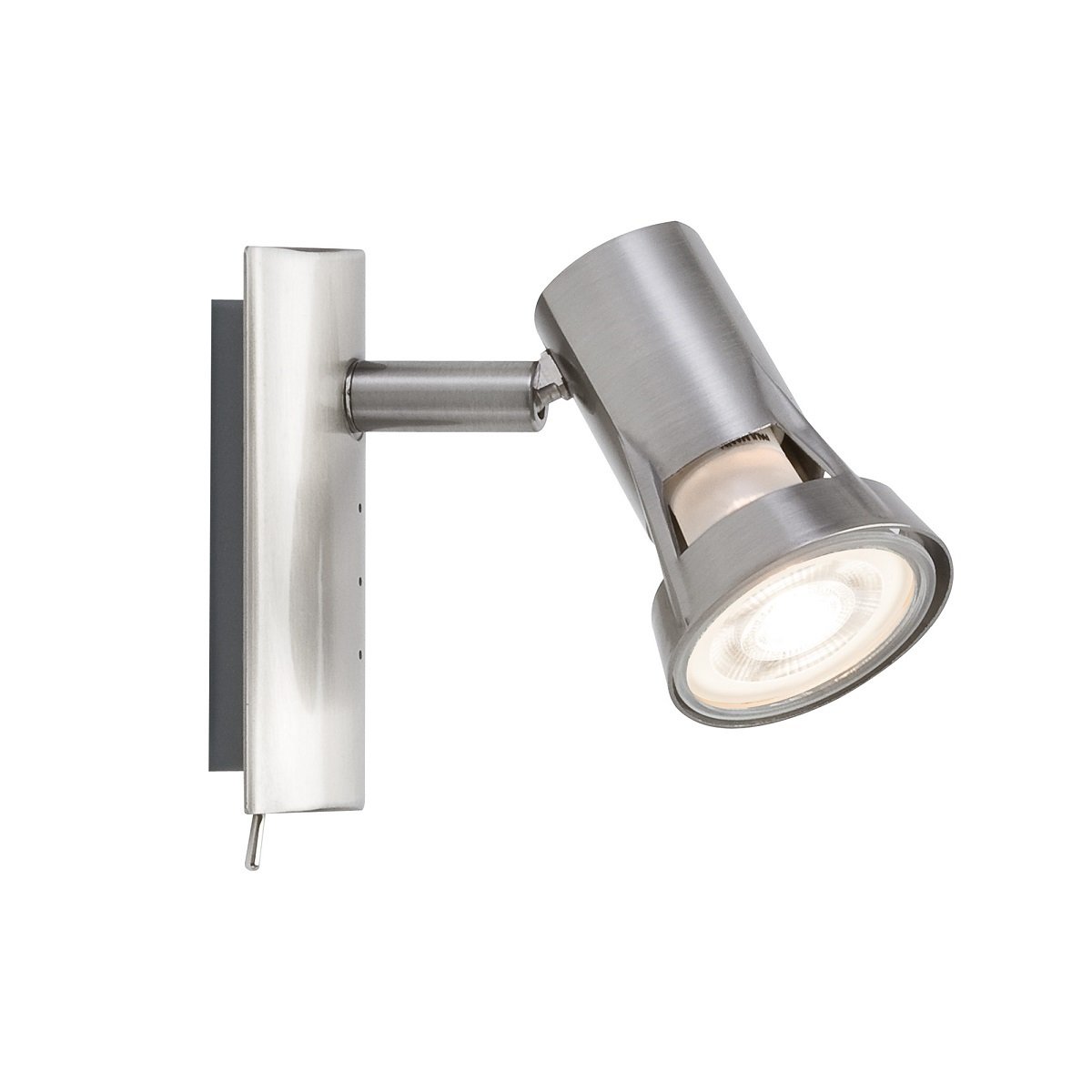 Paulmann No. 66698 Strahler Teja 1-flammig Nickel satiniert ohne Leuchtmittel, max. 10W GU10