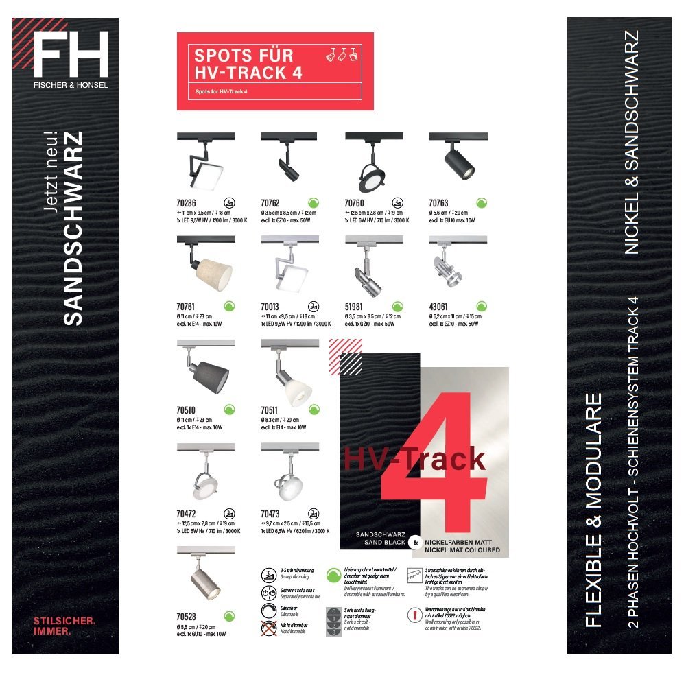 Fischer & Honsel Carre Deckenleuchte – Mit Stoffschirm In Leinenoptik, 50x50 Cm, Sandschwarz, Für 3x E14 Birnen