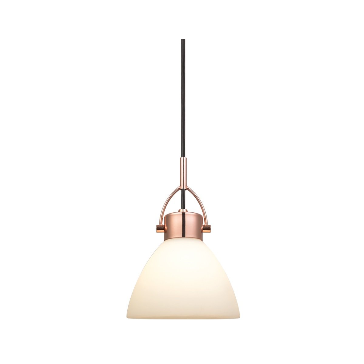 Halo Design No. 716784 LED Pendelleuchte DENVER opal kupfer Ø 15