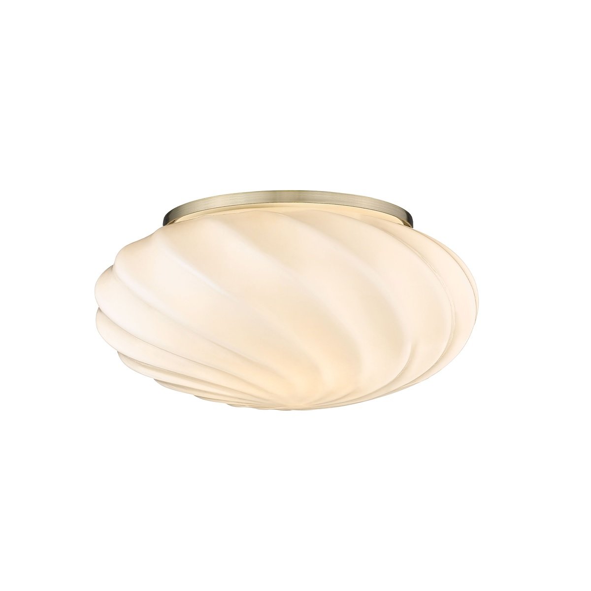 Halo Design No. 739523 Deckenleuchte Twist Opal Messing Antik 25cm