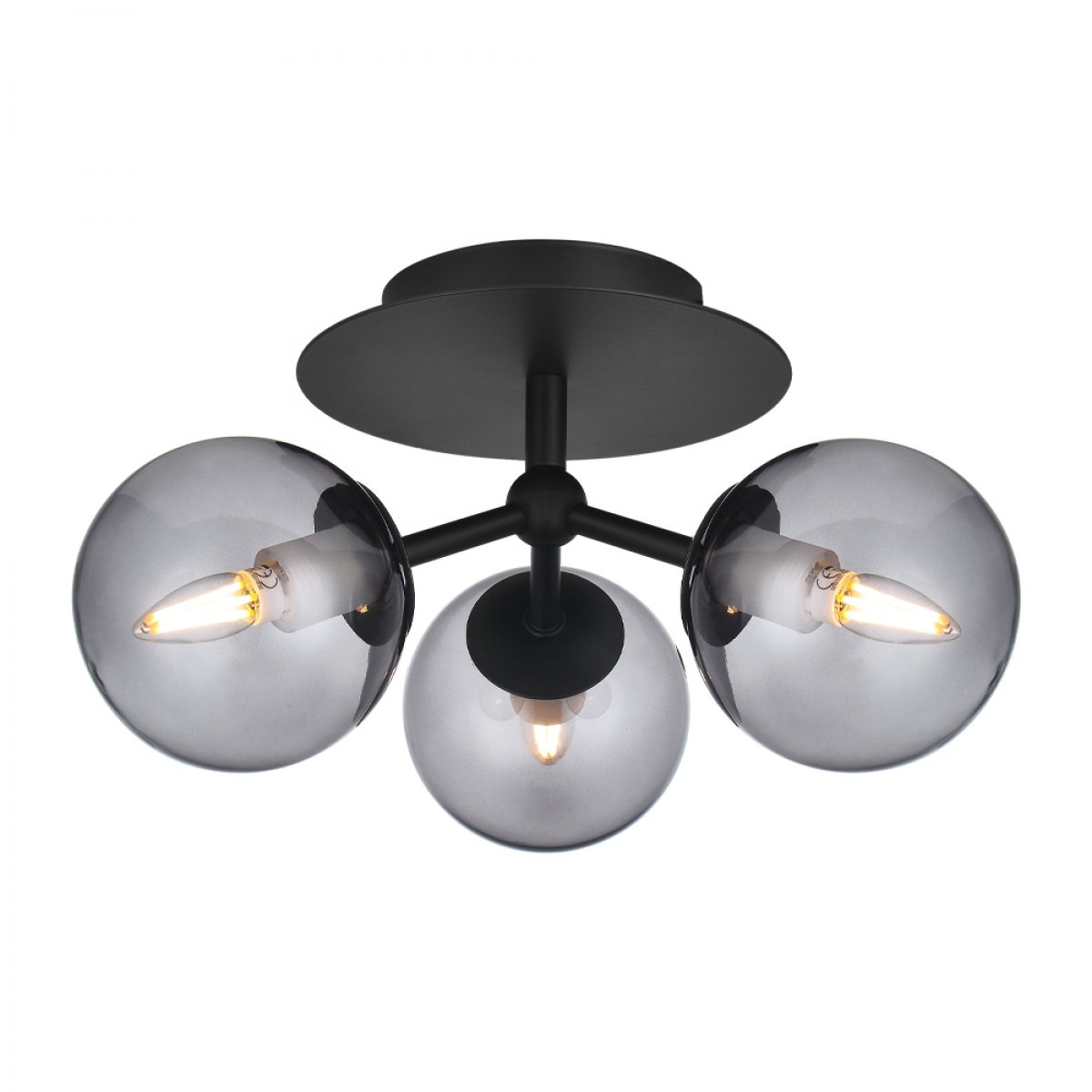 Halo Design No. 740161 Deckenleuchte ATOM by E. Patton Smoke 26cm