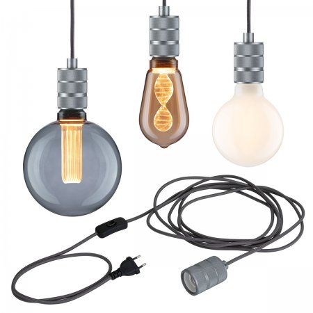 max. Lampen inkl. 78437 Stecker Tilla Leuchten E27 Beleuchtung für kaufen Paulmann --> Pendelleuchte & Alu » online 20W