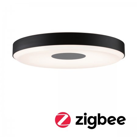 Paulmann 79778 LED Deckenleuchte Smart Home ZigBee Puric Pane 400mm Schwarz  --> Leuchten & Lampen online kaufen im