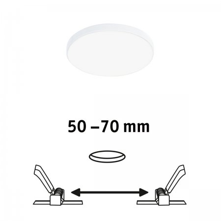 Edge Einbaupanel kaufen Veluna 79950 LED Paulmann 90mm online 4000K Leuchten Shop im & Weiß --> IP44 Lampen dimmbar