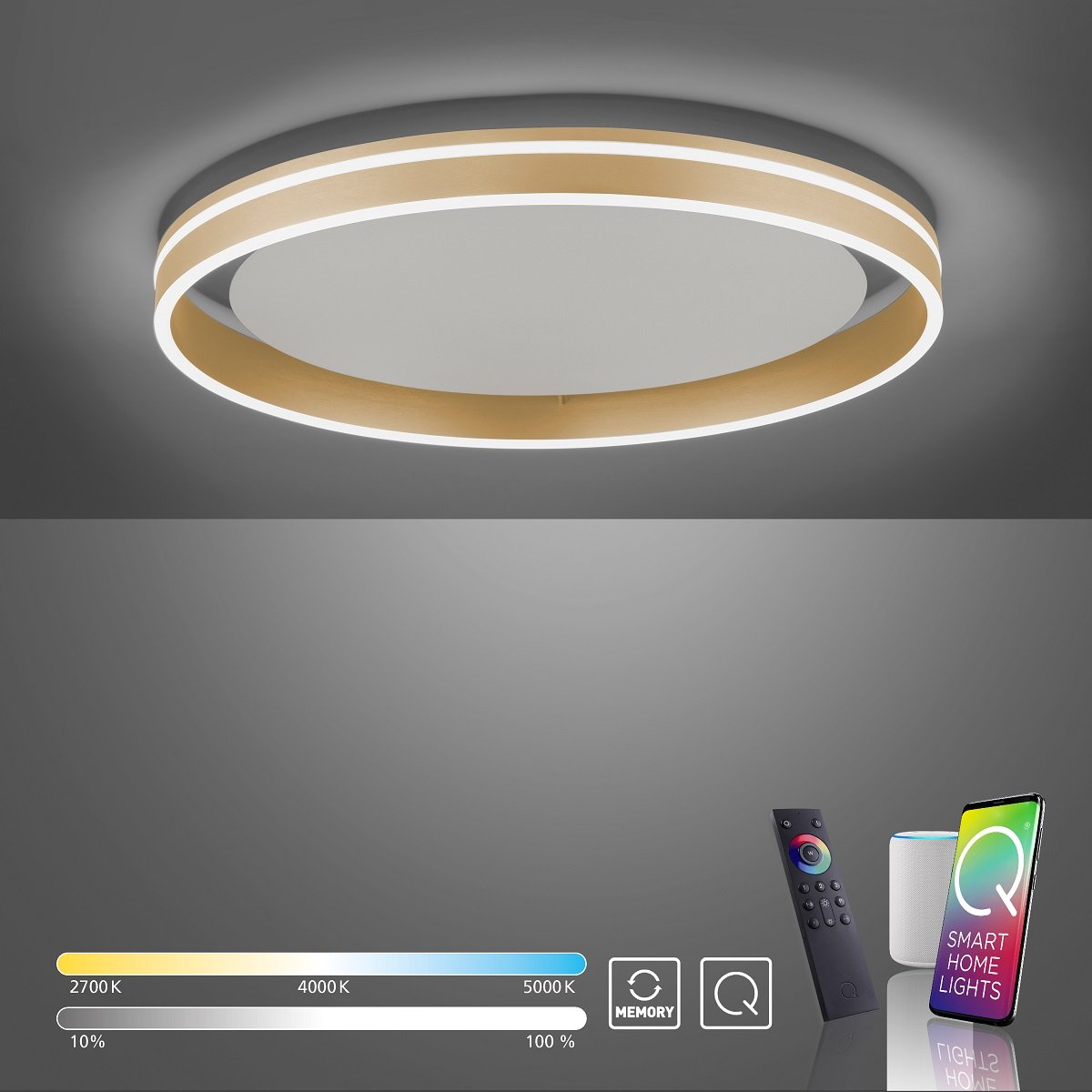 Paul Neuhaus 8416-60 Q-VITO Deckenleuchte 59 messing matt