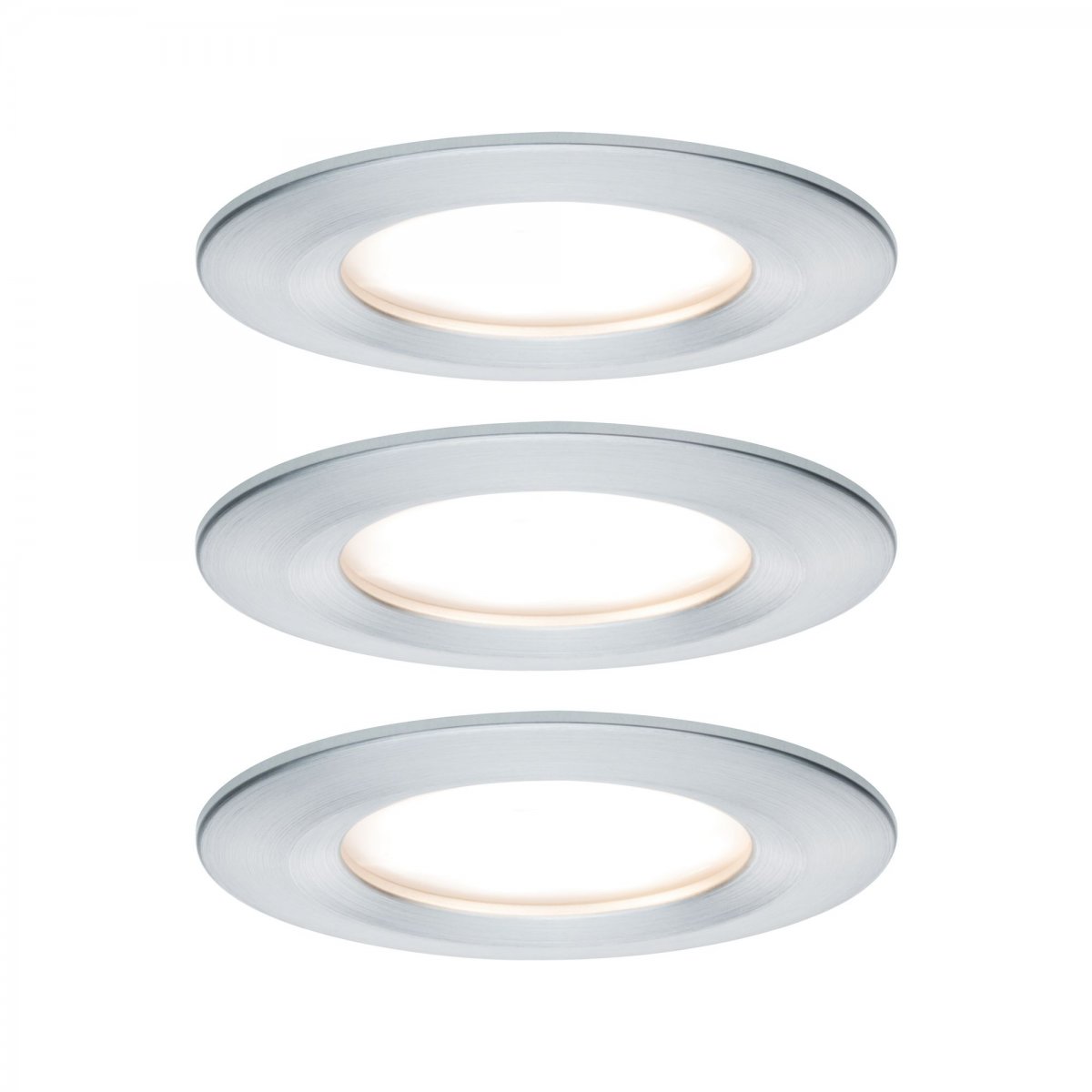 Paulmann No. 93498 Einbauleuchte LED Coin Nova rund 6W Alu gedreht 3-Stufen dimmbar IP44