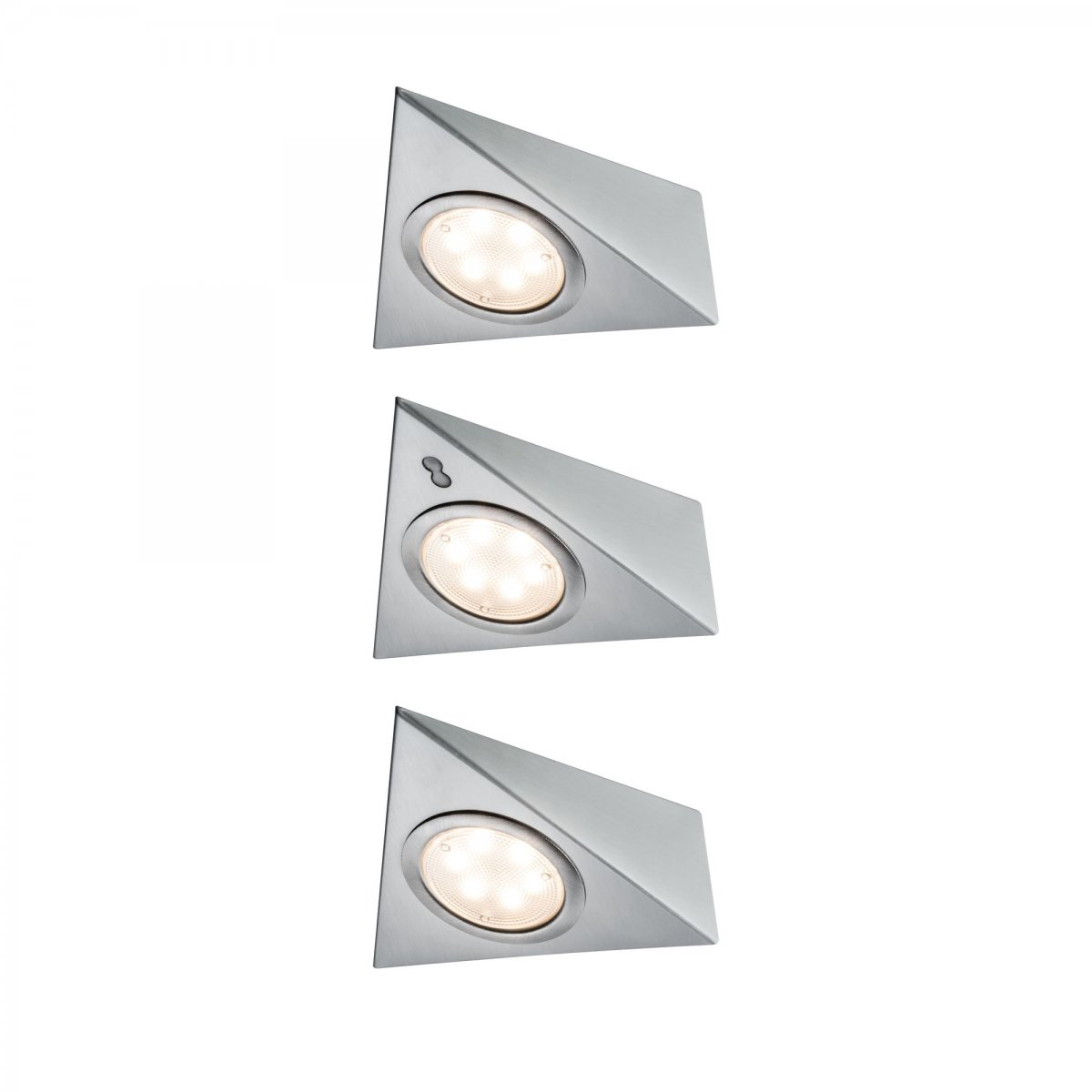 Paulmann No. 93572 Möbel Aufbauleuchte LED mit Näherungssensor 3er-Set inkl. LED-Modul 3x2,8W