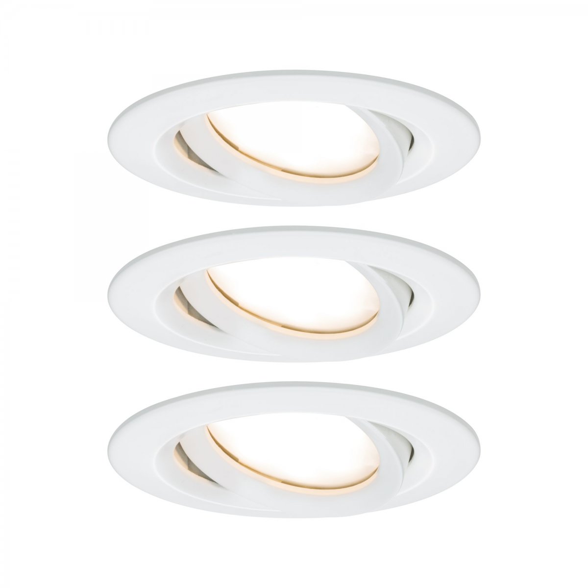 Paulmann No. 93682 Einbauleuchten Set LED Nova Plus 3x6W weiß dimmbar