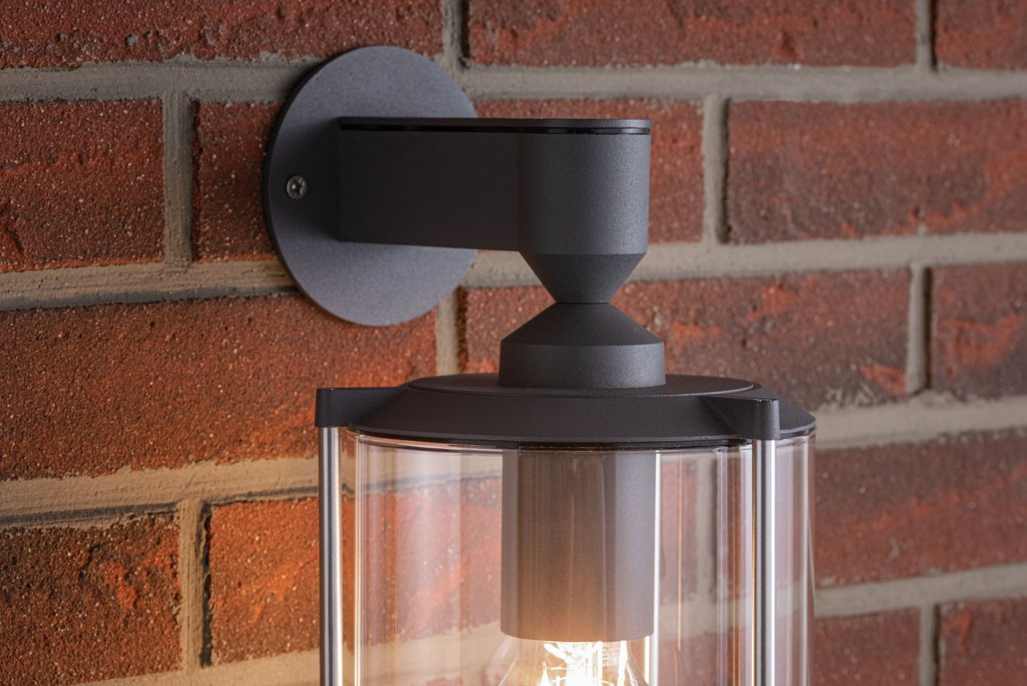 Paulmann No. 94282 House Wandleuchte Klassik kurz E27 Klarglas Grau