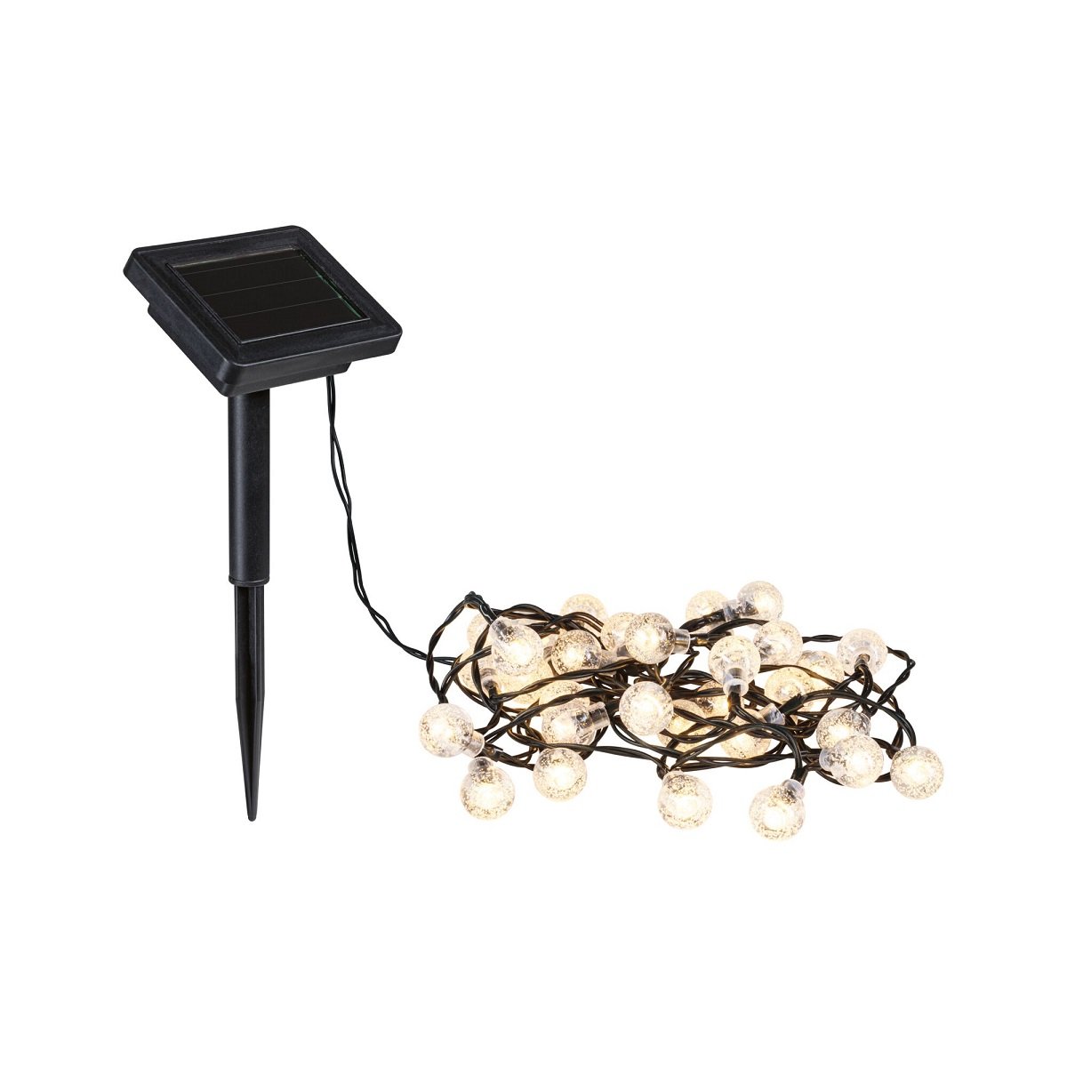 Paulmann 94874 Solar LED Lichterkette Soala 4m IP44 3000K schwarz