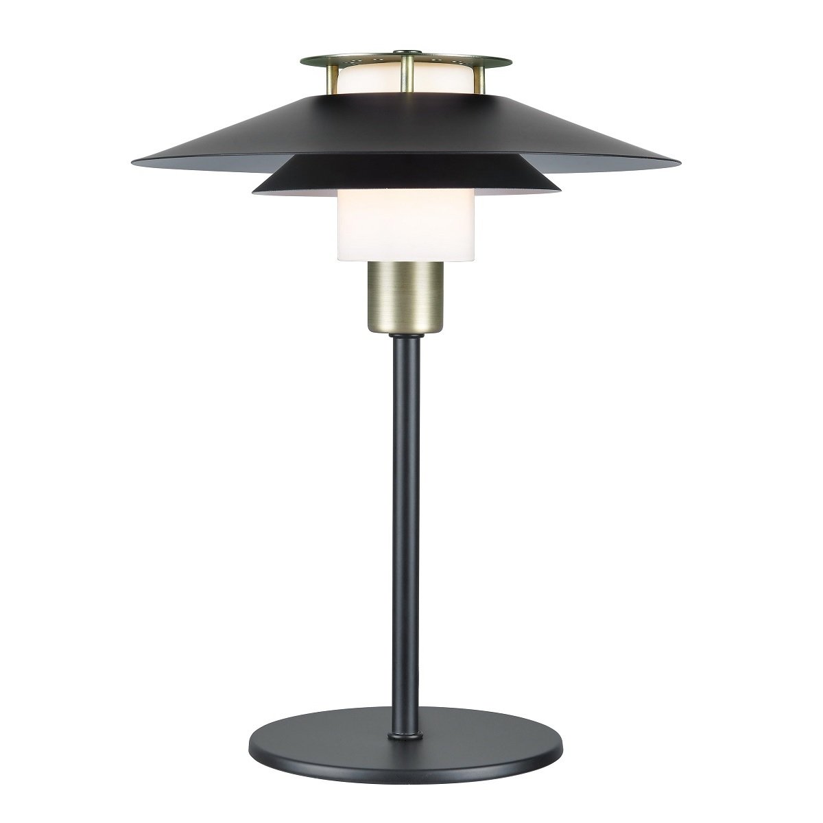 Halo Design No. 990709 Tischleuchte Rivoli Schwarz Messing H30cm