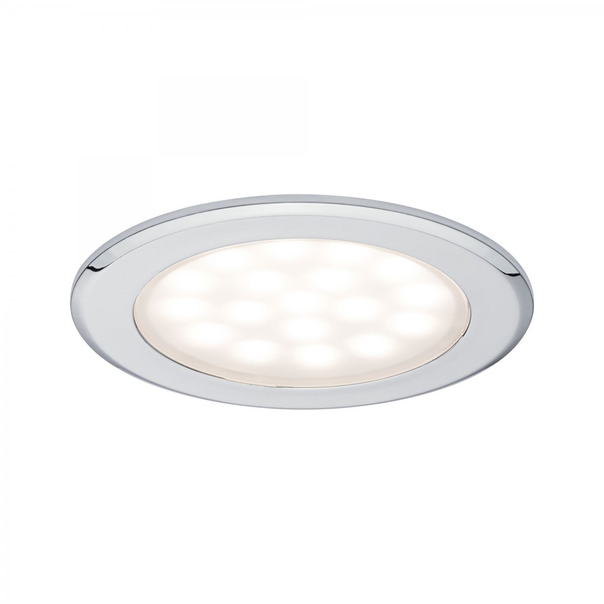 Paulmann No. 99920 LED Möbeleinbauleuchten-Set Chrom, 2er Set