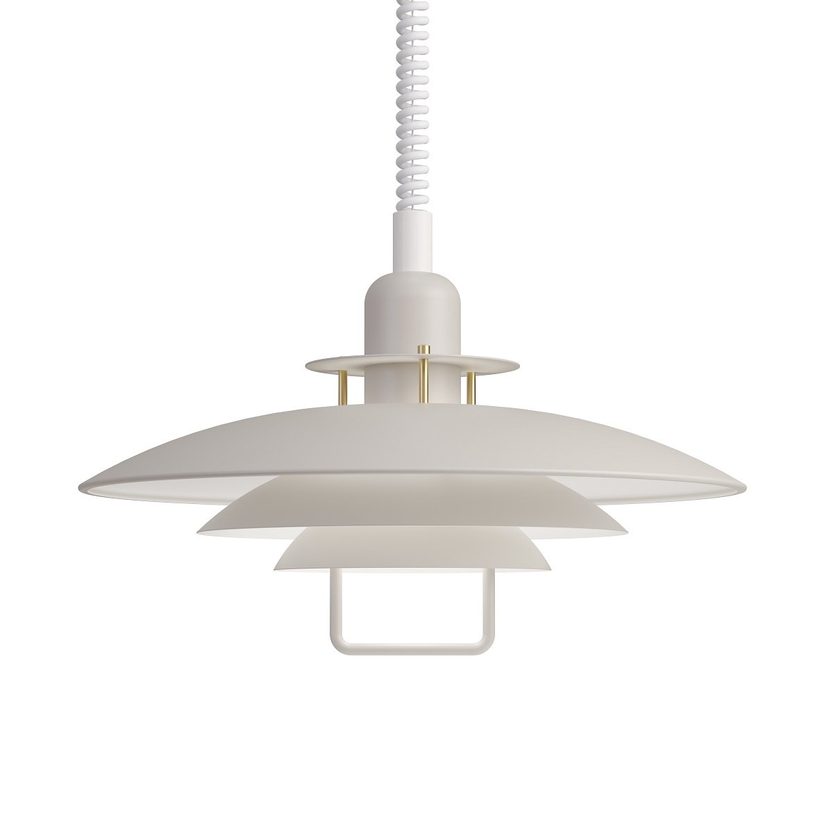 BELID 1214526 Primus II Pendelleuchte 1-flammig sand messing 43cm