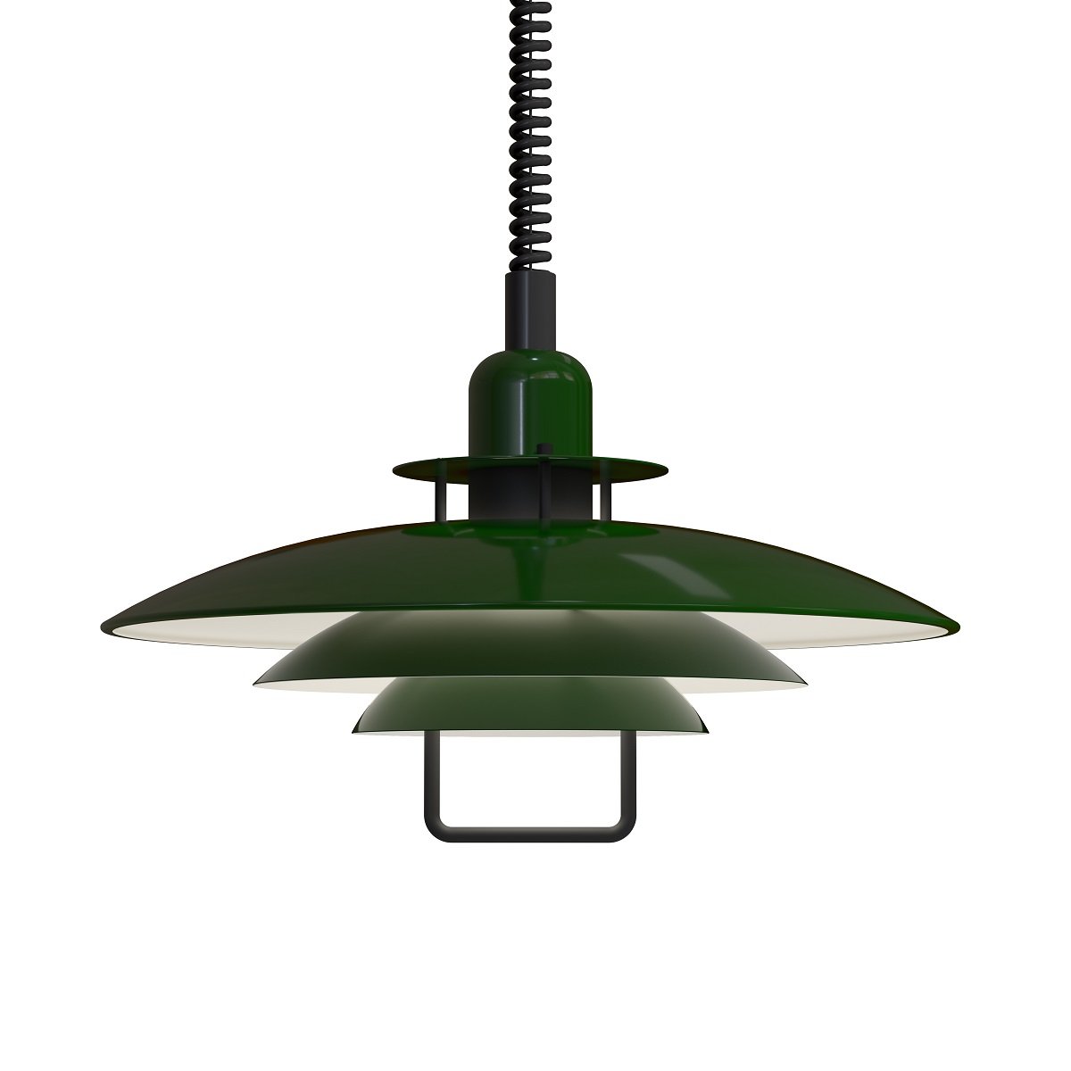BELID 1214526 Primus II Pendelleuchte 1-flammig waldgr�n schwarz 43cm