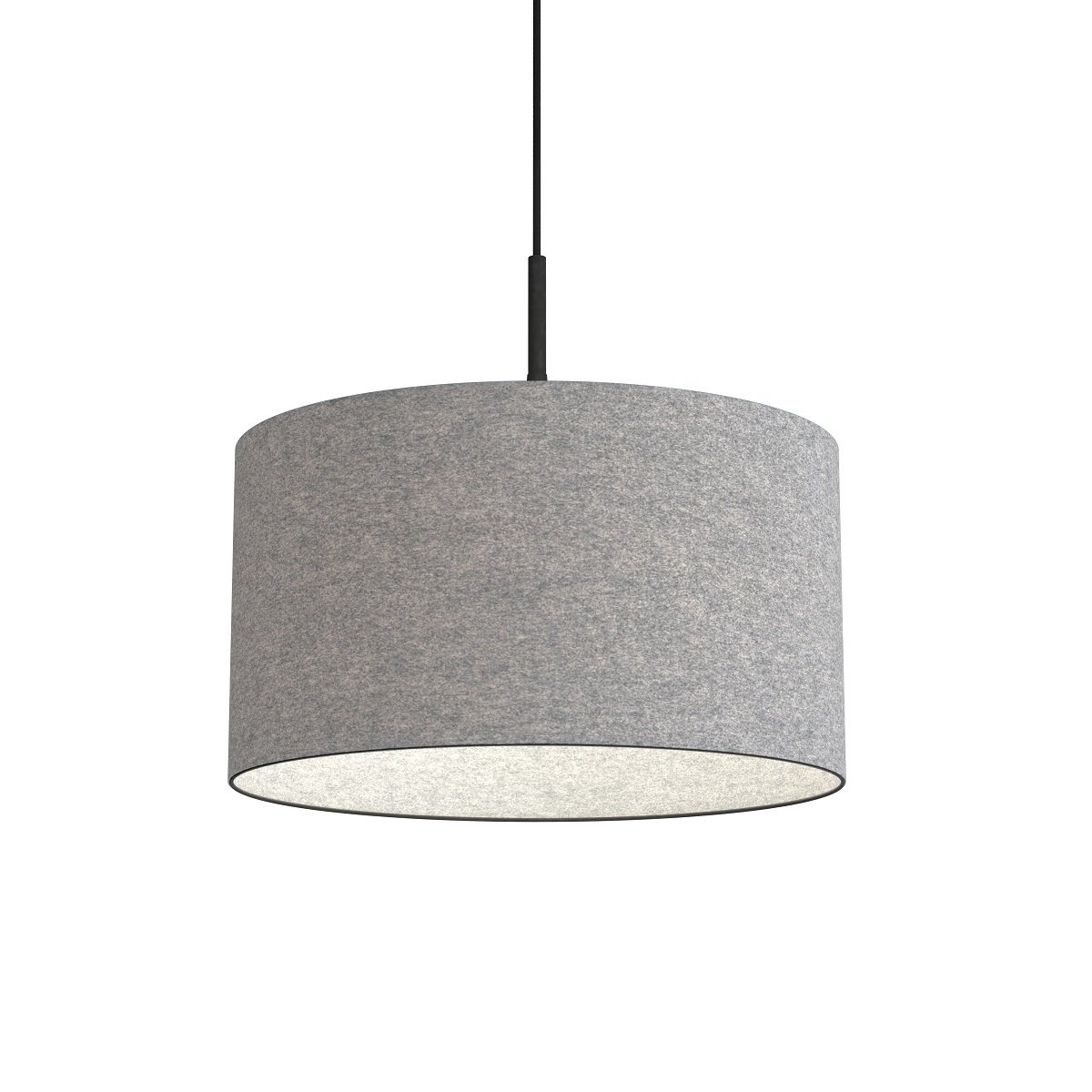 BELID Leuchten 1668742 Pendelleuchte Wolle grau 40cm