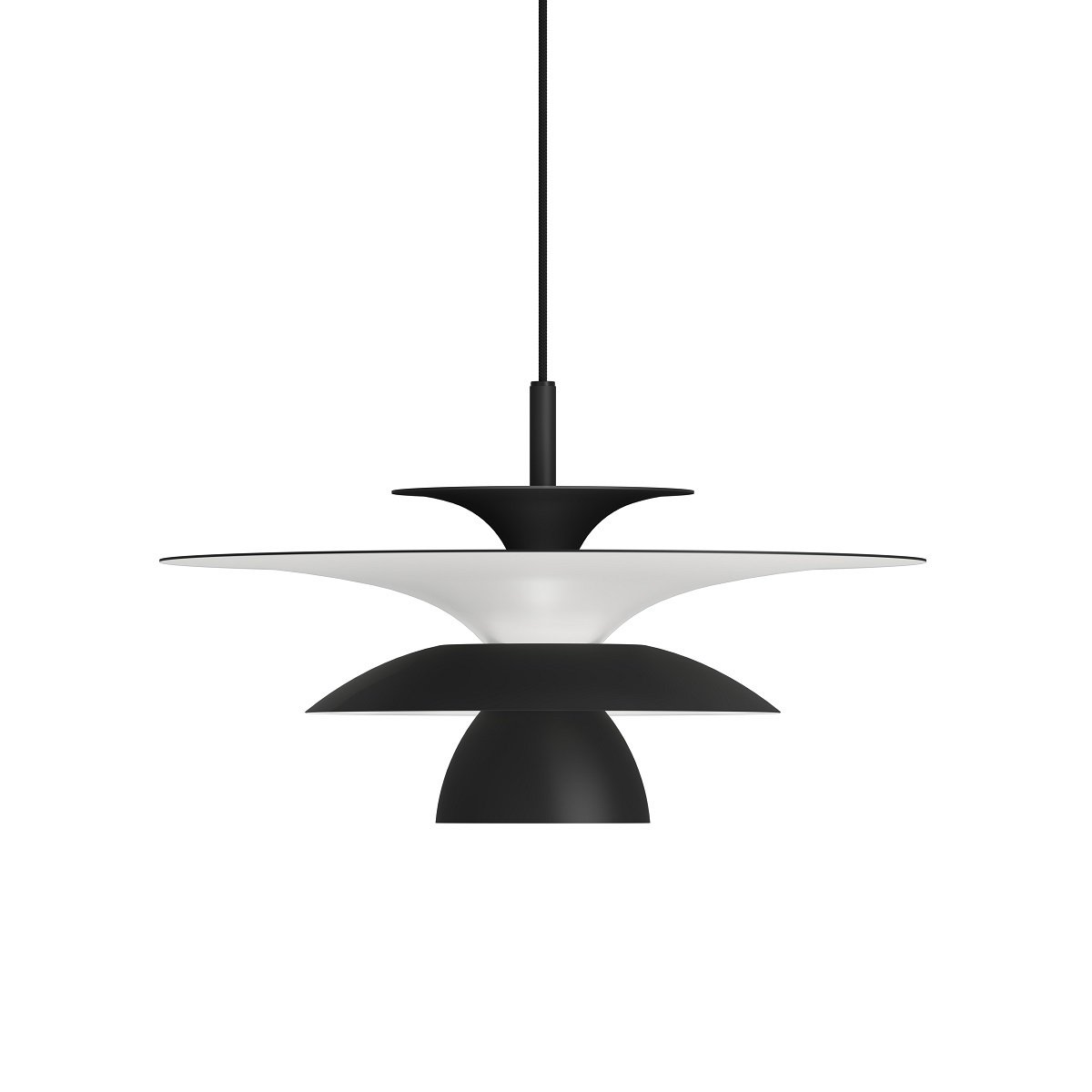 BELID Leuchten 1816007 Pendelleuchte Picasso 38cm G9 Schwarz