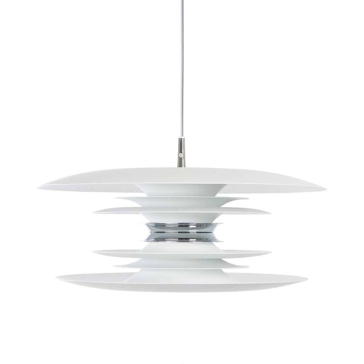 BELID Leuchten No. 116636 E27 Pendelleuchte Diablo wei� matt 50 cm