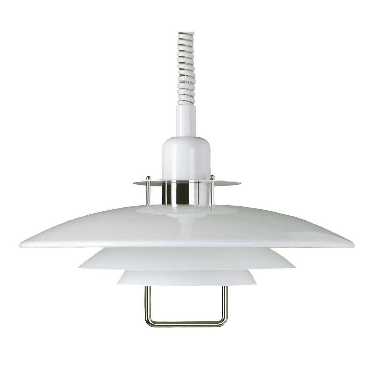 BELID Leuchten No. 121414 E27 Pendelleuchte Primus II wei� chrom 43cm