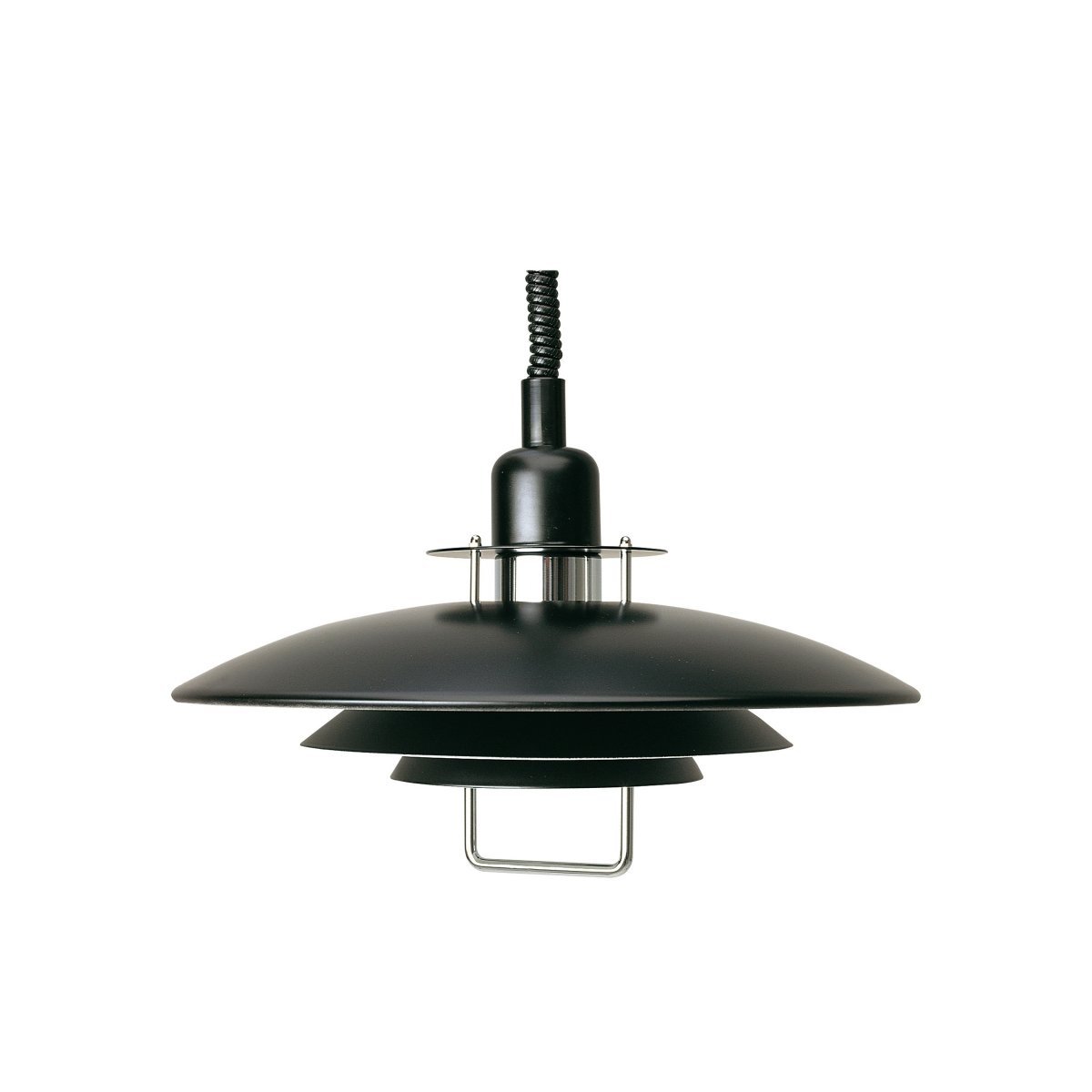 BELID Leuchten No. 121416 E27 Pendelleuchte Primus II chrom, schwarz 43 cm