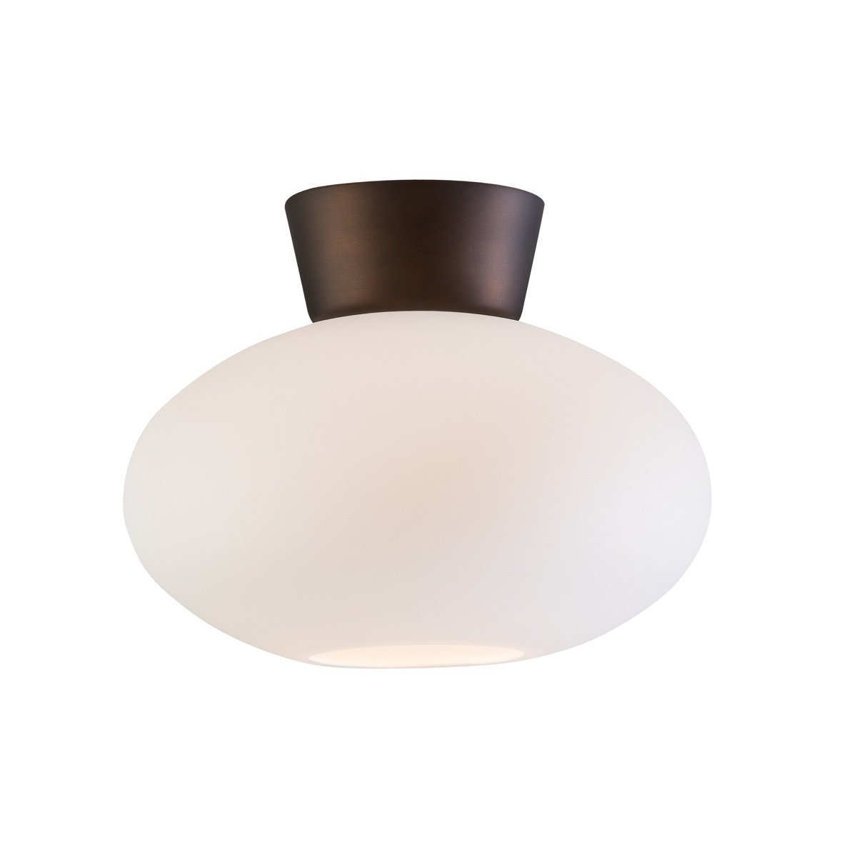 BELID Leuchten No. 2236107389 Deckenleuchte Bullo kupferfarben opal 27cm E27