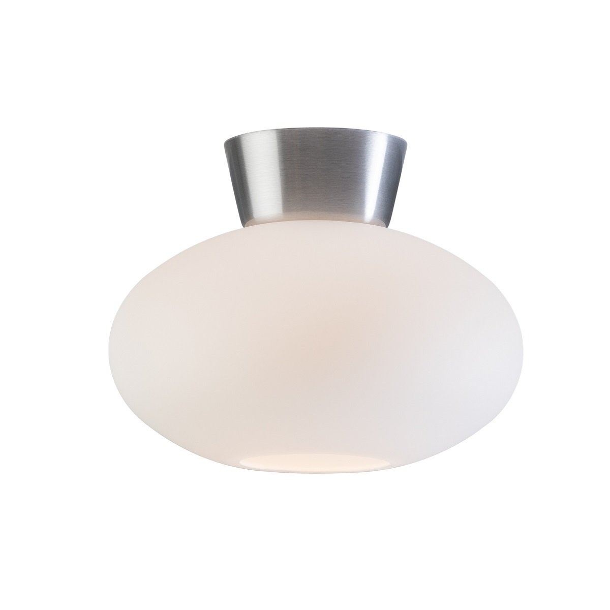 BELID Leuchten No. 223611 Deckenleuchte Bullo Alu opal 27cm E27