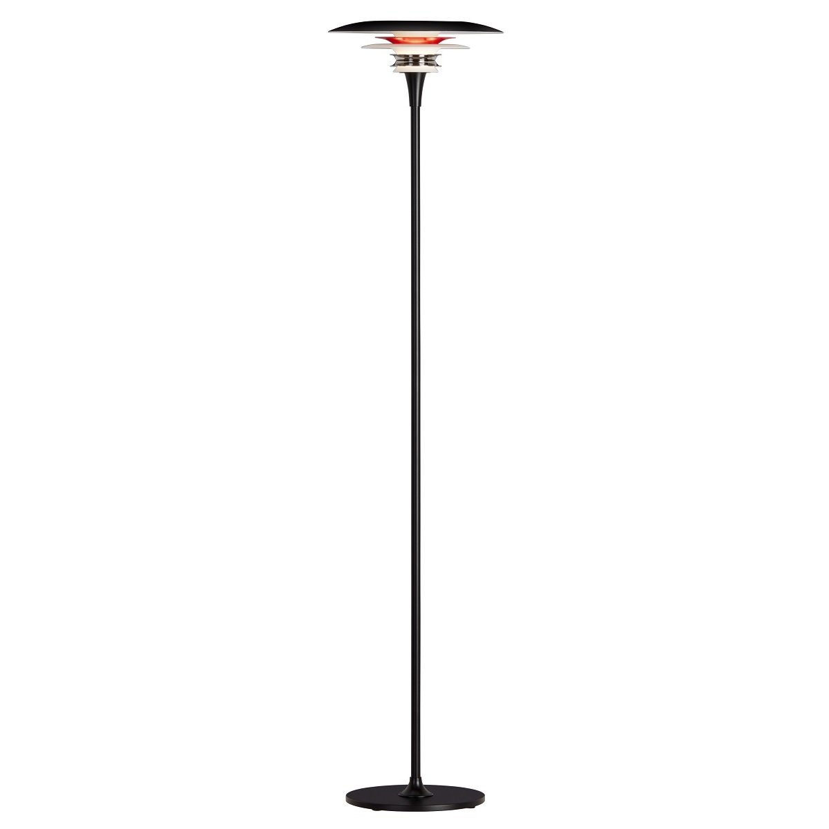 BELID Leuchten No. 3365021 Stehleuchte Diablo LED Schwarz Weiss Rot G9 