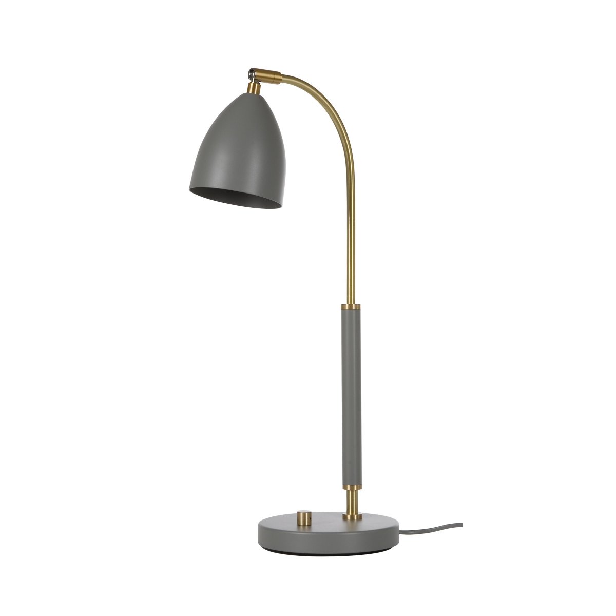 BELID Leuchten No. 407694 LED Tischleuchte Deluxe grau messing 50,7 cm