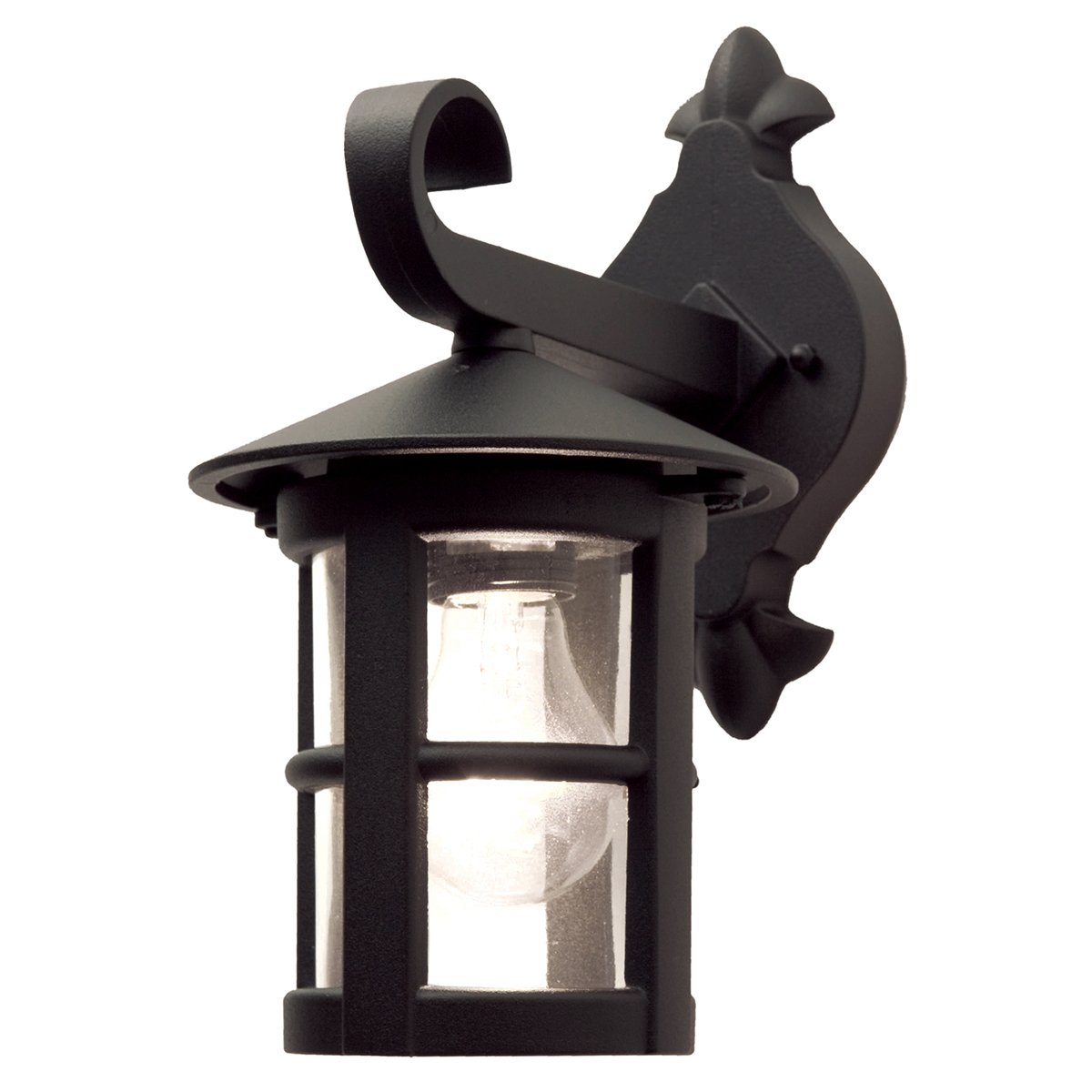 Elstead Lighting Hereford Outdoor 1-Light Wandleuchte Schwarz E27 IP43