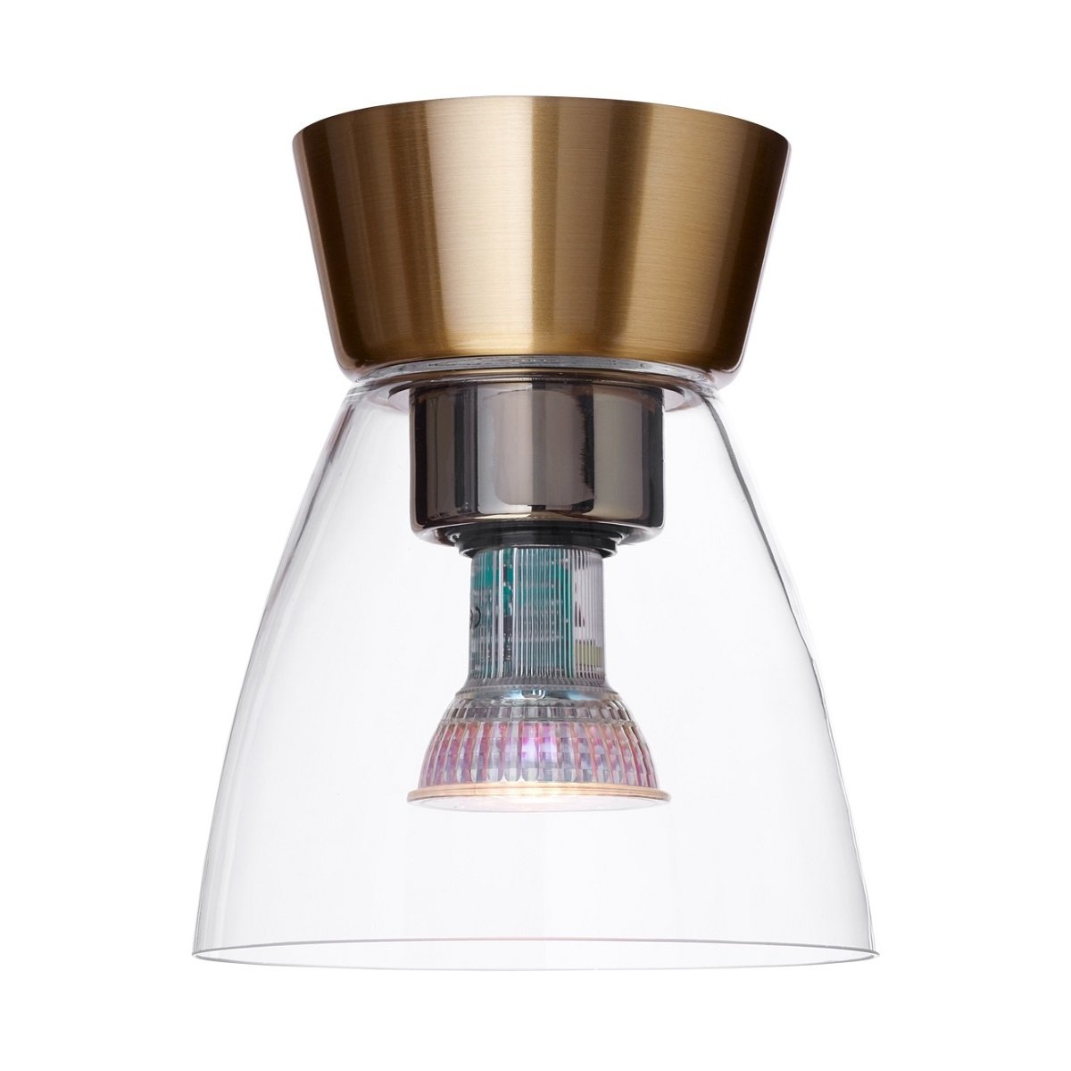 Belid Bizzo Deckenleuchte messing Glas klar E27