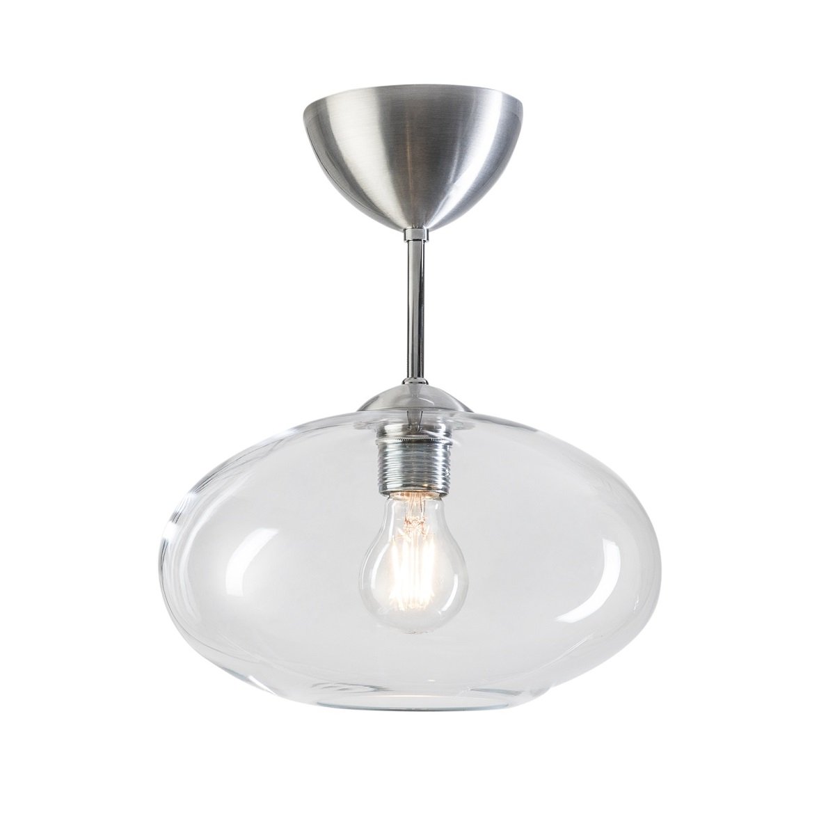 Belid Bullo Deckenleuchte 270mm aluminium Glas klar E27