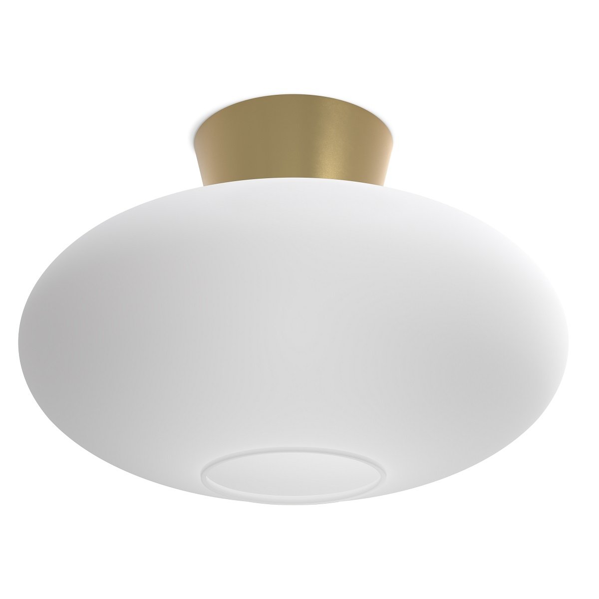 Belid Bullo XL Deckenleuchte messing opal 38cm E27