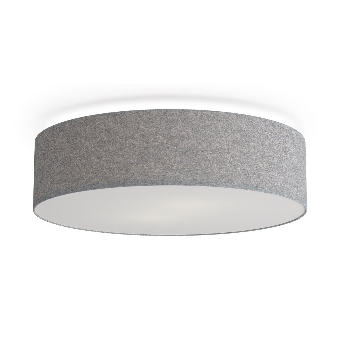 Belid Leuchten Deckenleuchte Soft grau Wolle 44cm