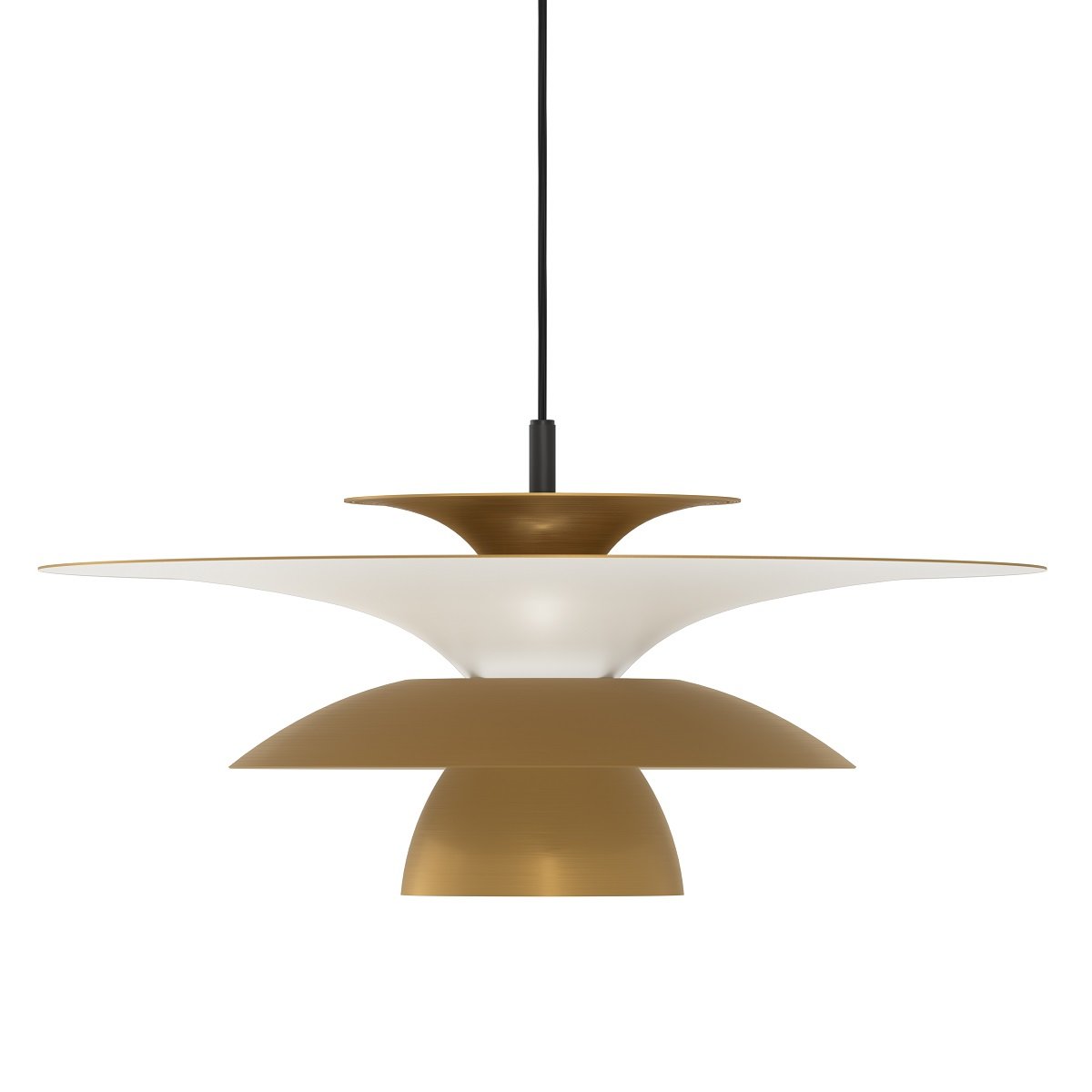 Belid Picasso Pendelleuchte 50cm messing antik G9