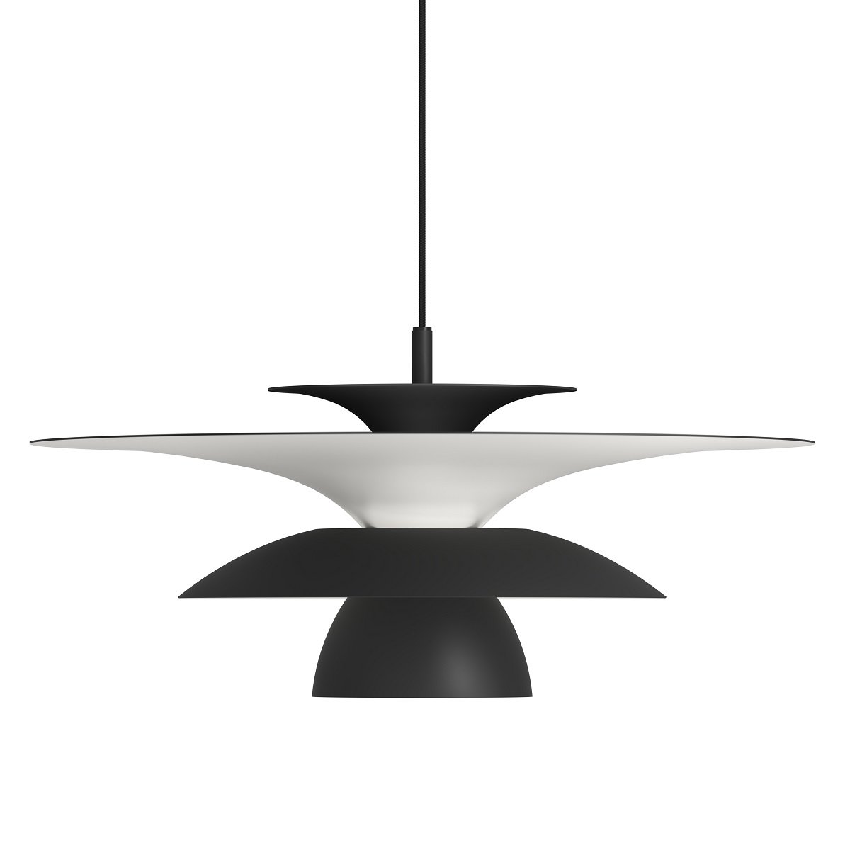 Belid Picasso Pendelleuchte 50cm schwarz matt G9