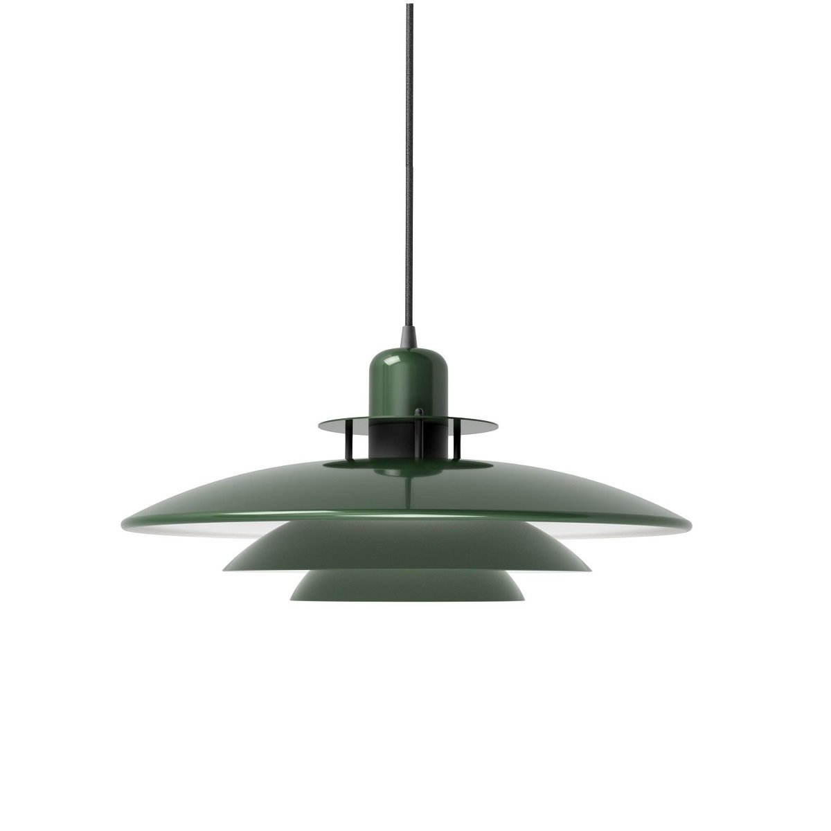 Belid Primus I Pendelleuchte 1-flammig waldgr�n schwarz 43cm E27