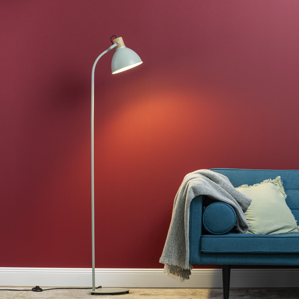 Brilliant AG Leuchten 94556-63 Erena Standleuchte hellgr�n 150cm