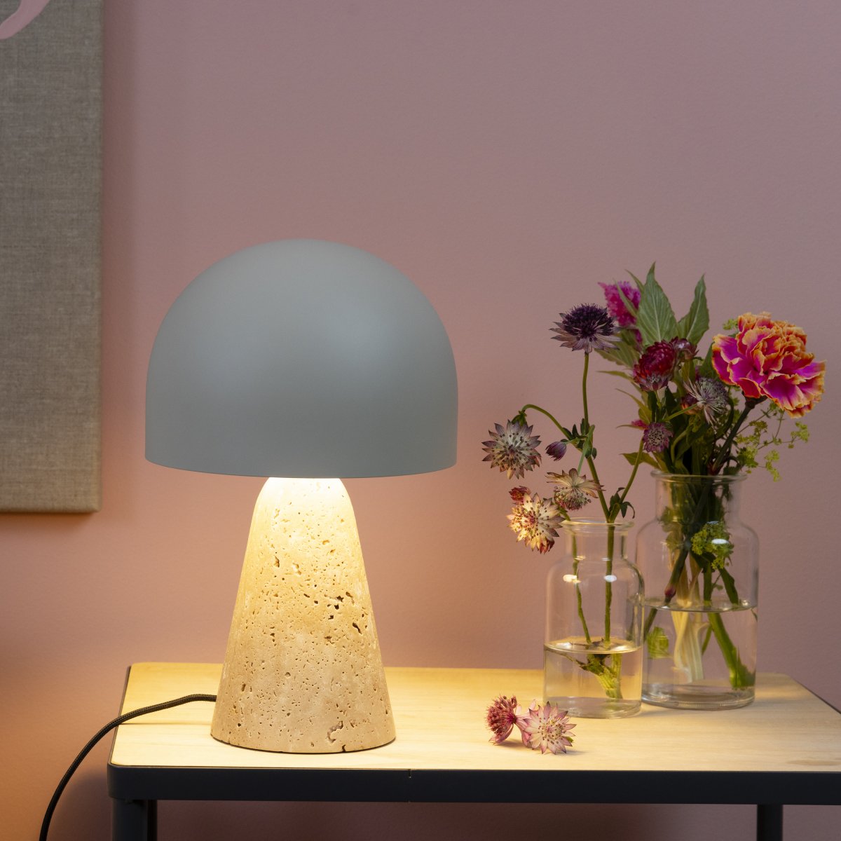 Brilliant AG Leuchten 94702-09 Tischleuchte Nalam beige 32cm