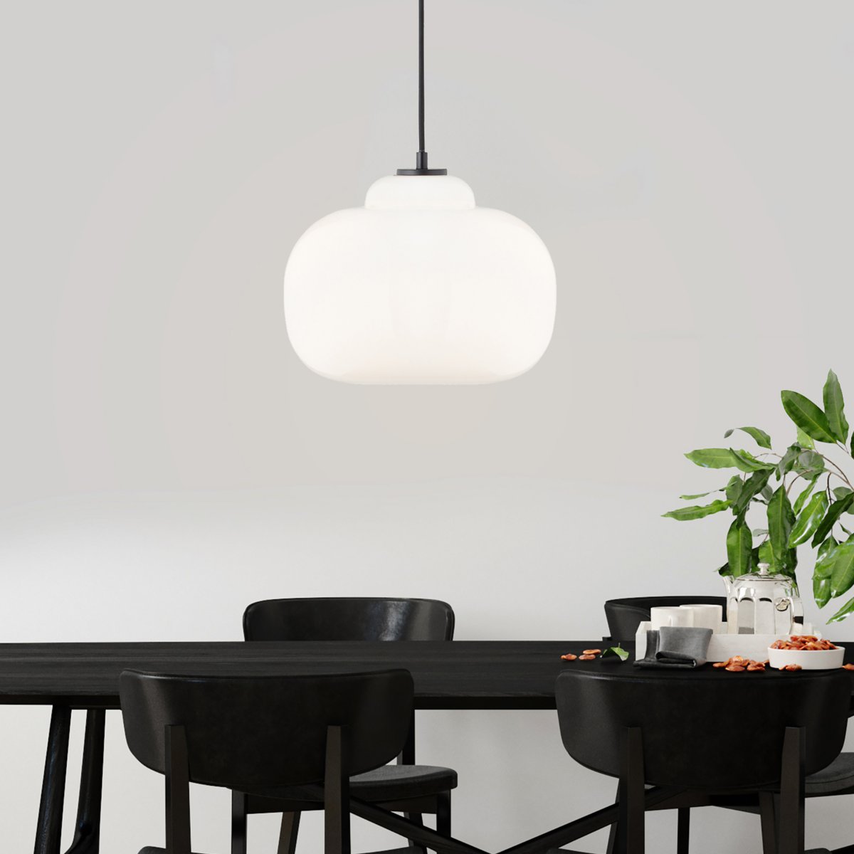 Brilliant AG Leuchten 99860-05 Blop Pendelleuchte 30cm Glas wei�
