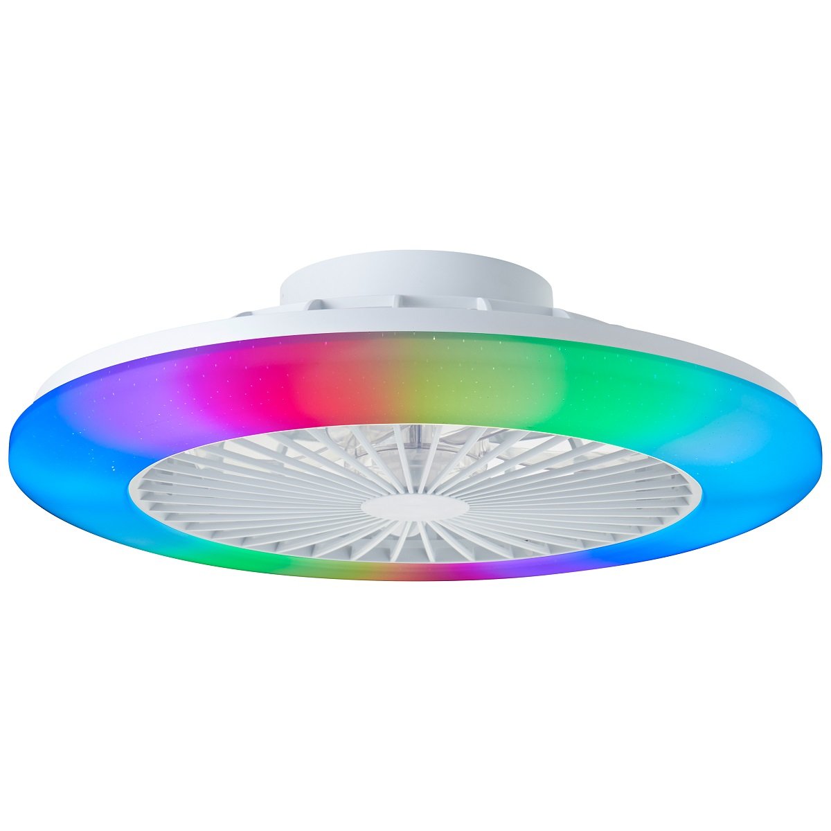 Brilliant AG Leuchten G60020-05 Salerno LED Deckenleuchte 49cm mit Ventilator wei�