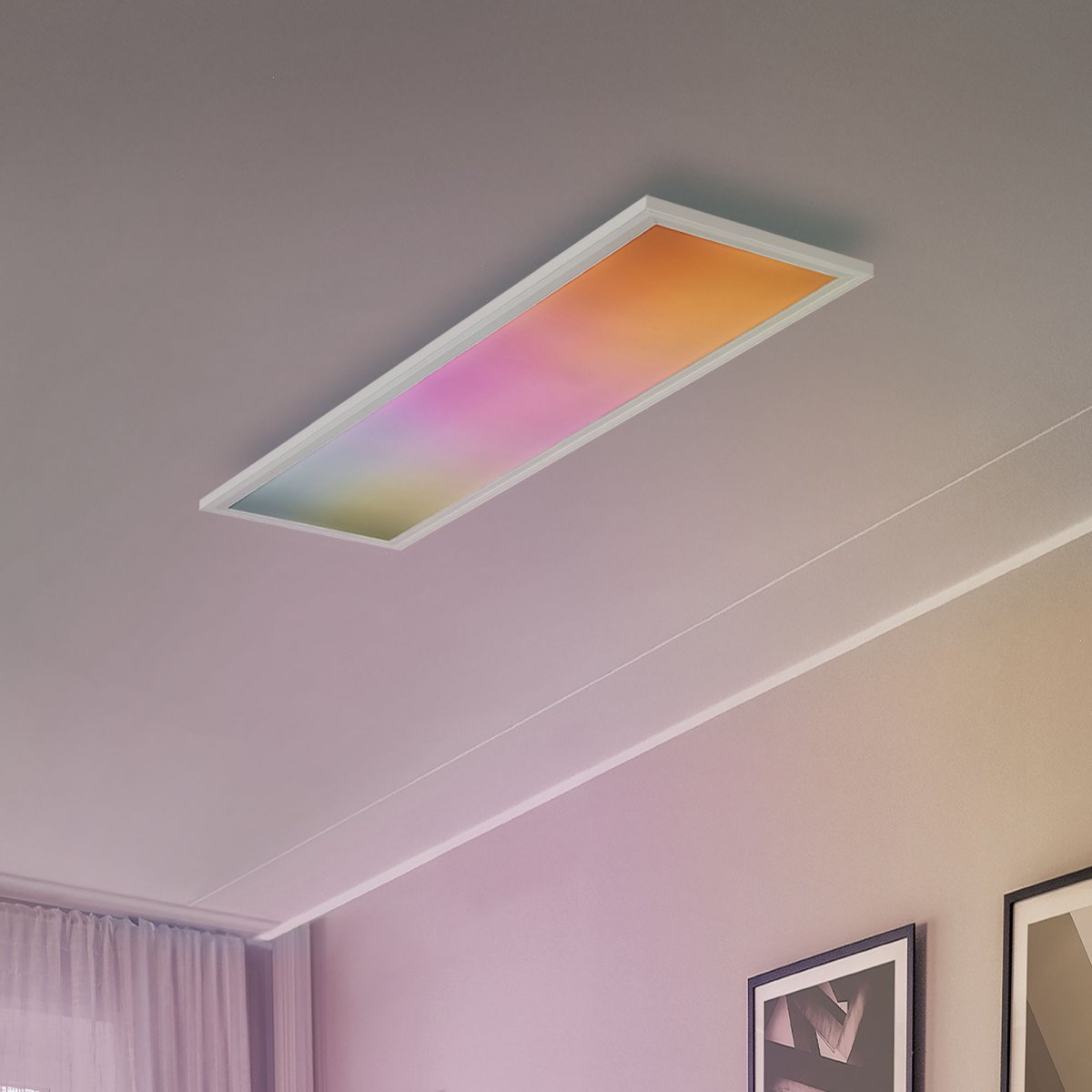 Brilliant AG Leuchten G94884A05 Briston LED Deckenaufbau-Paneel 80x20cm wei� RGBW