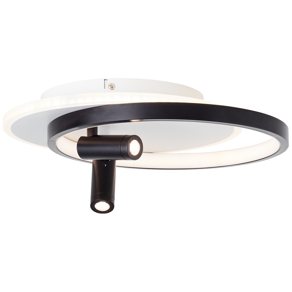 Brilliant AG Leuchten G99753-76 Eunomia LED Deckenleuchte schwarz weiß  dimmbar --> Leuchten & Lampen online kaufen im | Deckenlampen
