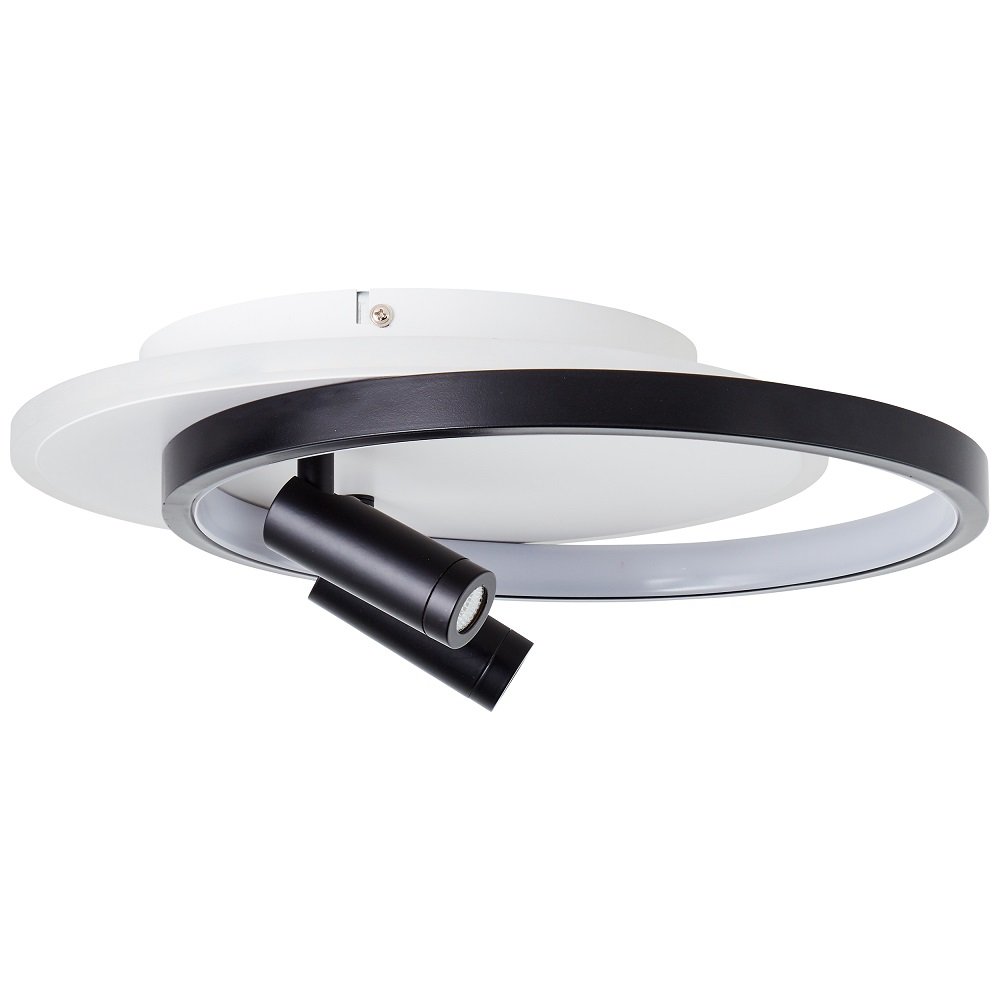 Brilliant AG Leuchten G99753-76 Eunomia LED Deckenleuchte schwarz weiß  dimmbar --> Leuchten & Lampen online kaufen im
